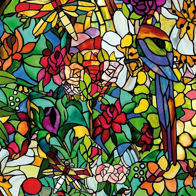 d-c-fix 346-0647 -2PKA Self-Adhesive Privacy Glass Window Film, Spring Chapel/Tulia, 17" x 78" Roll, 2-Pack with Applicator - Image 4